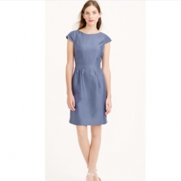 J. Crew Tessa Dress in Slub Silk Size 00 - Picture 1 of 6
